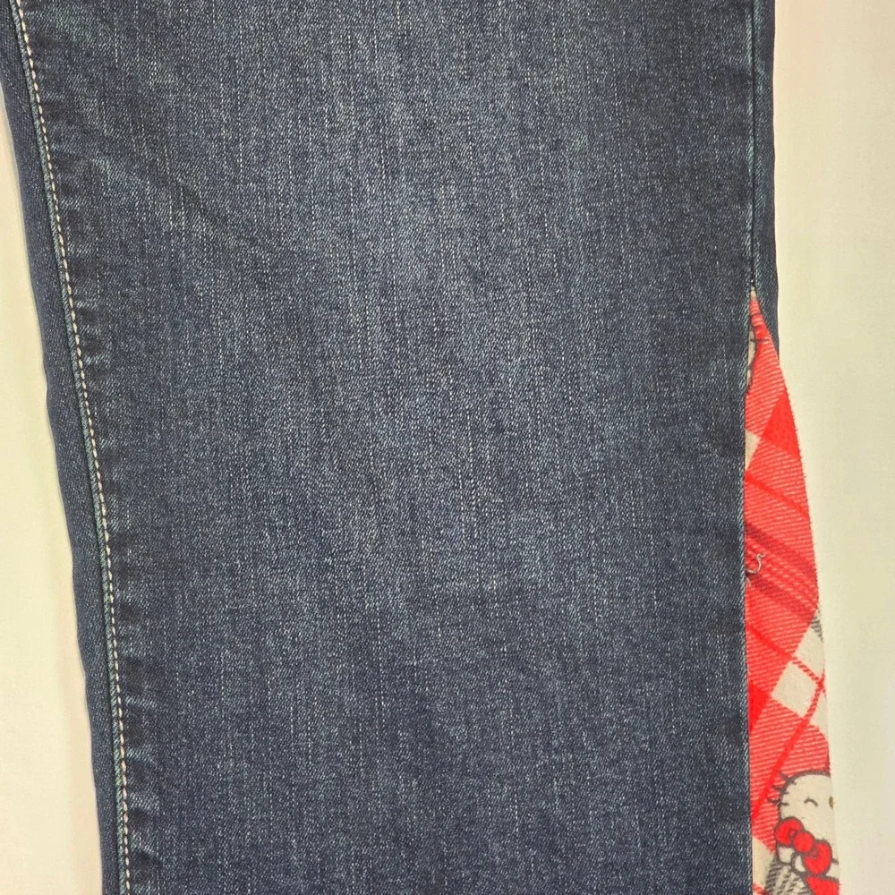 True Religion Rocco Custom Hello Kitty Flare Jeans Mens 32 Dark Wash Skinny Bell